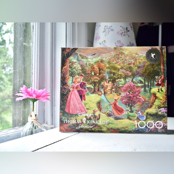 NEW Disney Thomas Kinkade Studios 1000pc Puzzle Sleeping Beauty Art Collectible - Picture 13 of 13